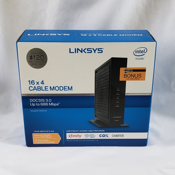 Linksys 16x4 Cable Modem - Picture 1 of 12